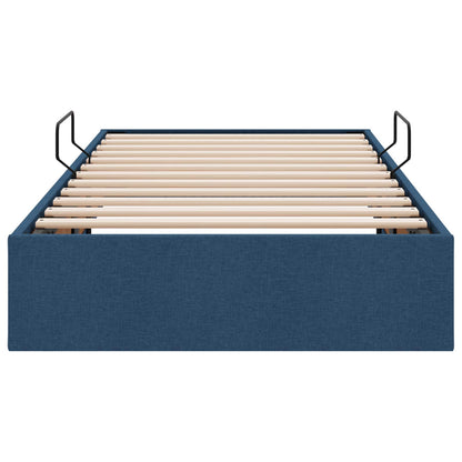 Ottoman Bedframe met opslag Blauw 100 x 200 cm Stof