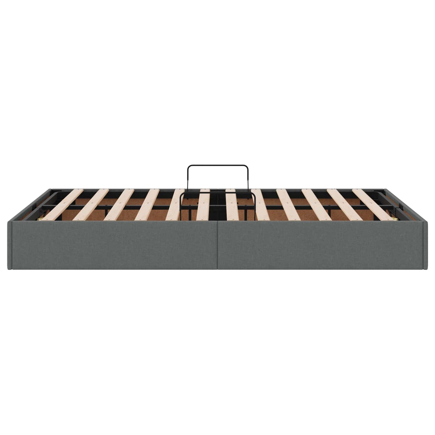 Ottoman Bedframe met opslag Donkergrijs 120 x 190 cm Stof