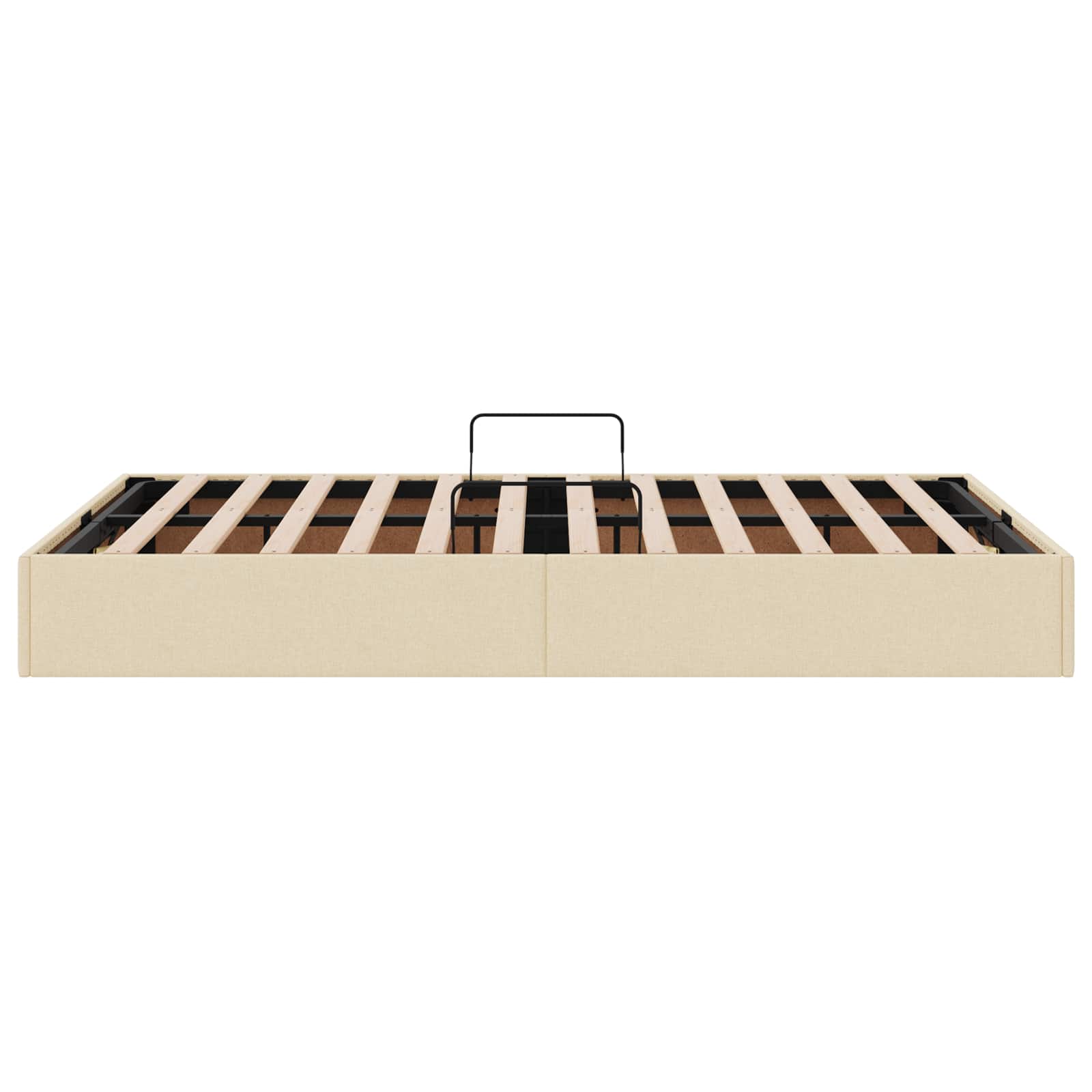 Ottoman Bedframe met opslag Crème 120 x 200 cm Stof