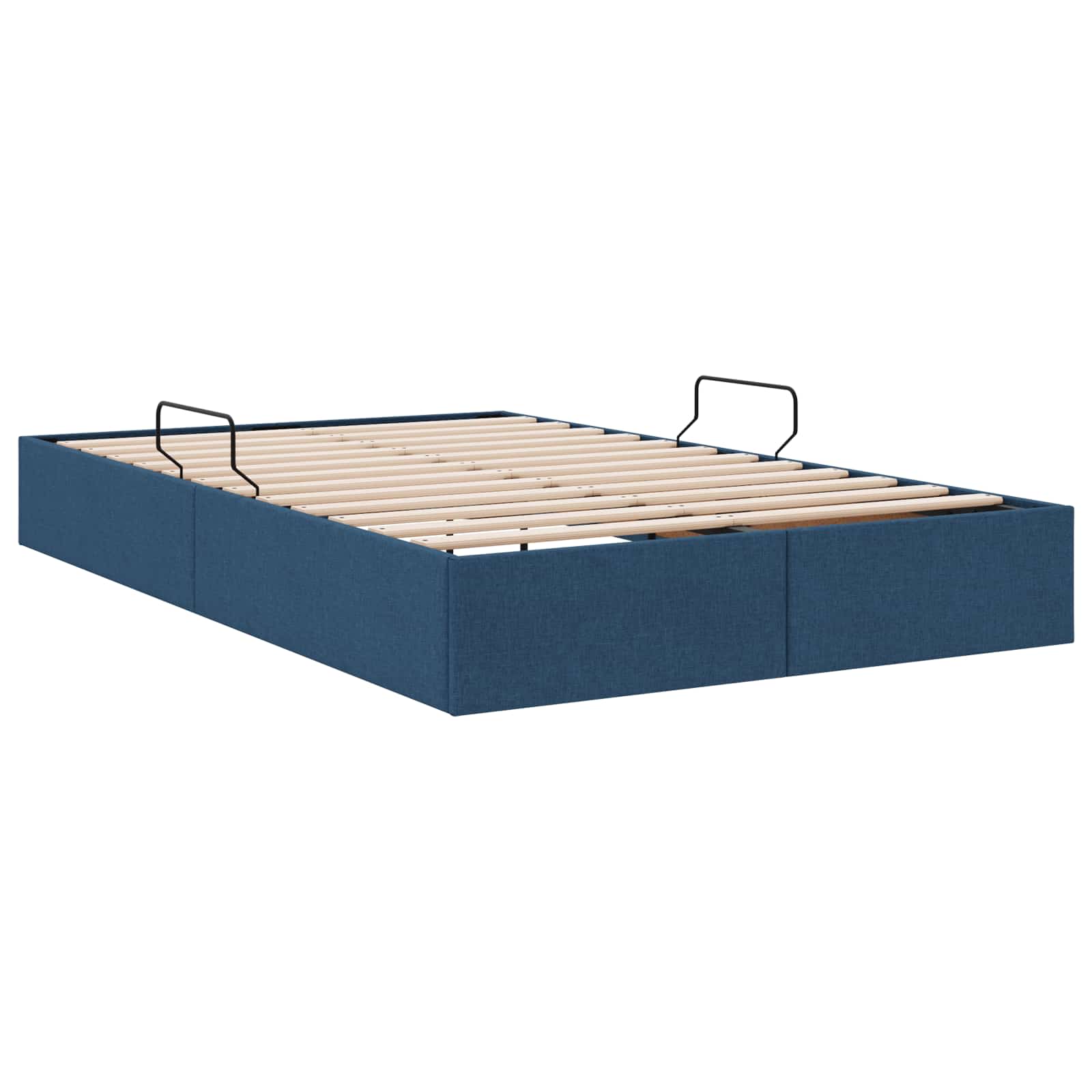 Ottoman Bedframe met opslag Blauw 120 x 200 cm Stof