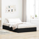 Ottoman Bedframe met opslag Zwart 120 x 200 cm Stof
