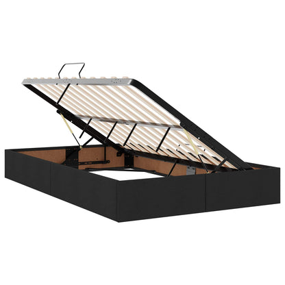 Ottoman Bedframe met opslag Zwart 120 x 200 cm Stof