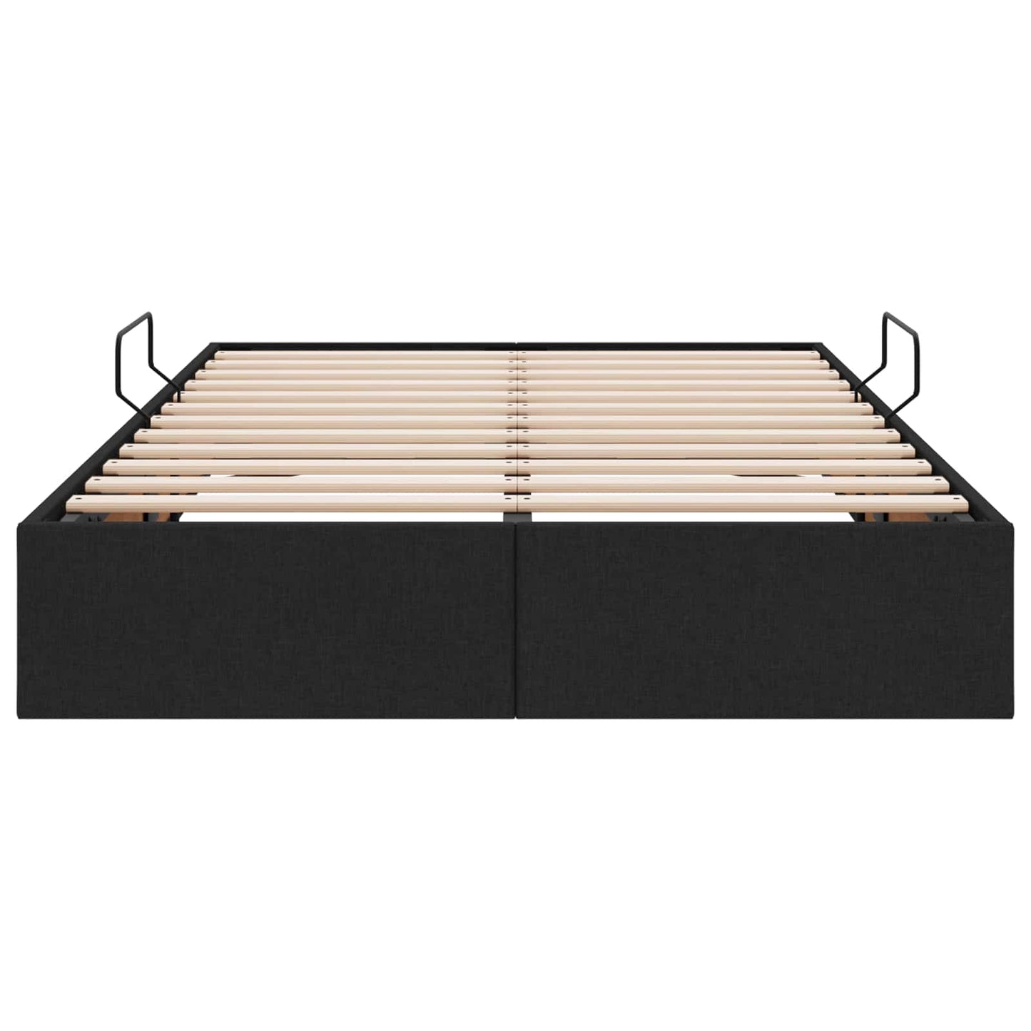 Ottoman Bedframe met opslag Zwart 120 x 200 cm Stof