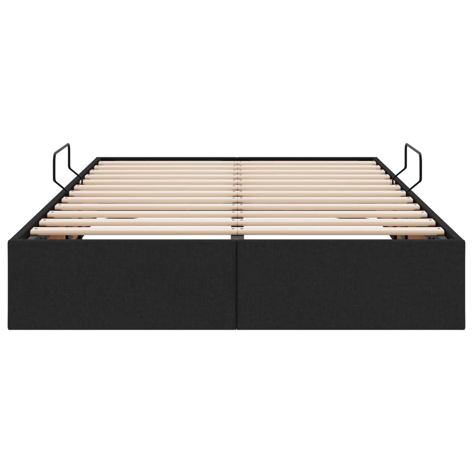 Ottoman Bedframe met opslag Zwart 120 x 200 cm Stof