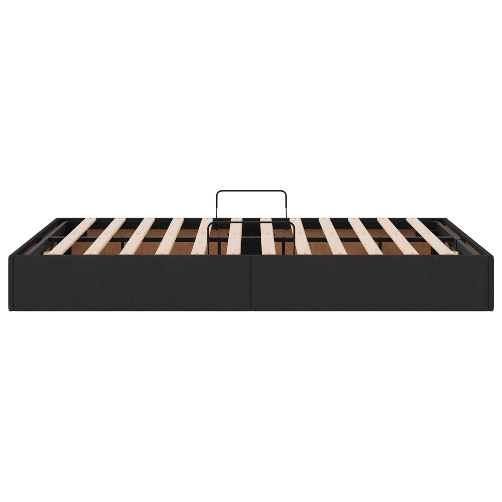 Ottoman Bedframe met opslag Zwart 120 x 200 cm Stof