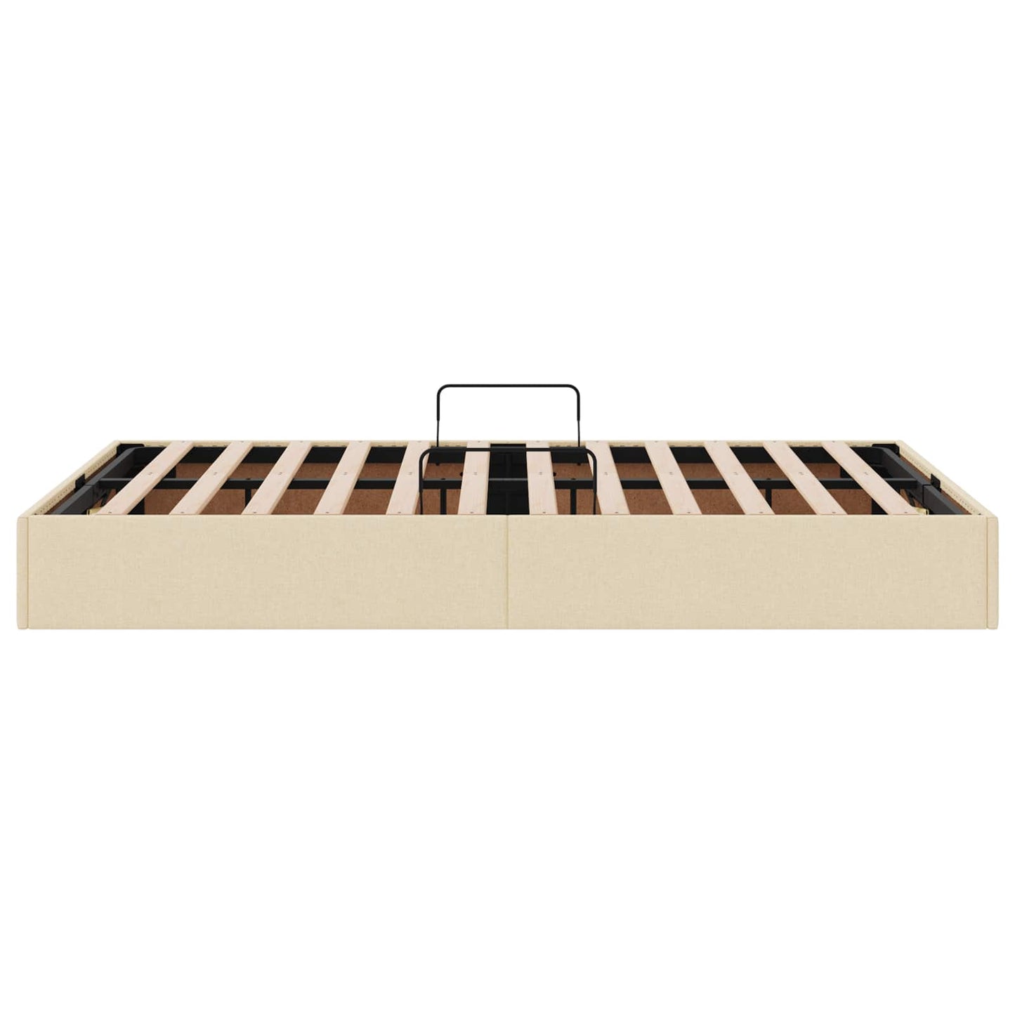 Ottoman Bedframe met opslag Crème 120 x 200 cm Stof