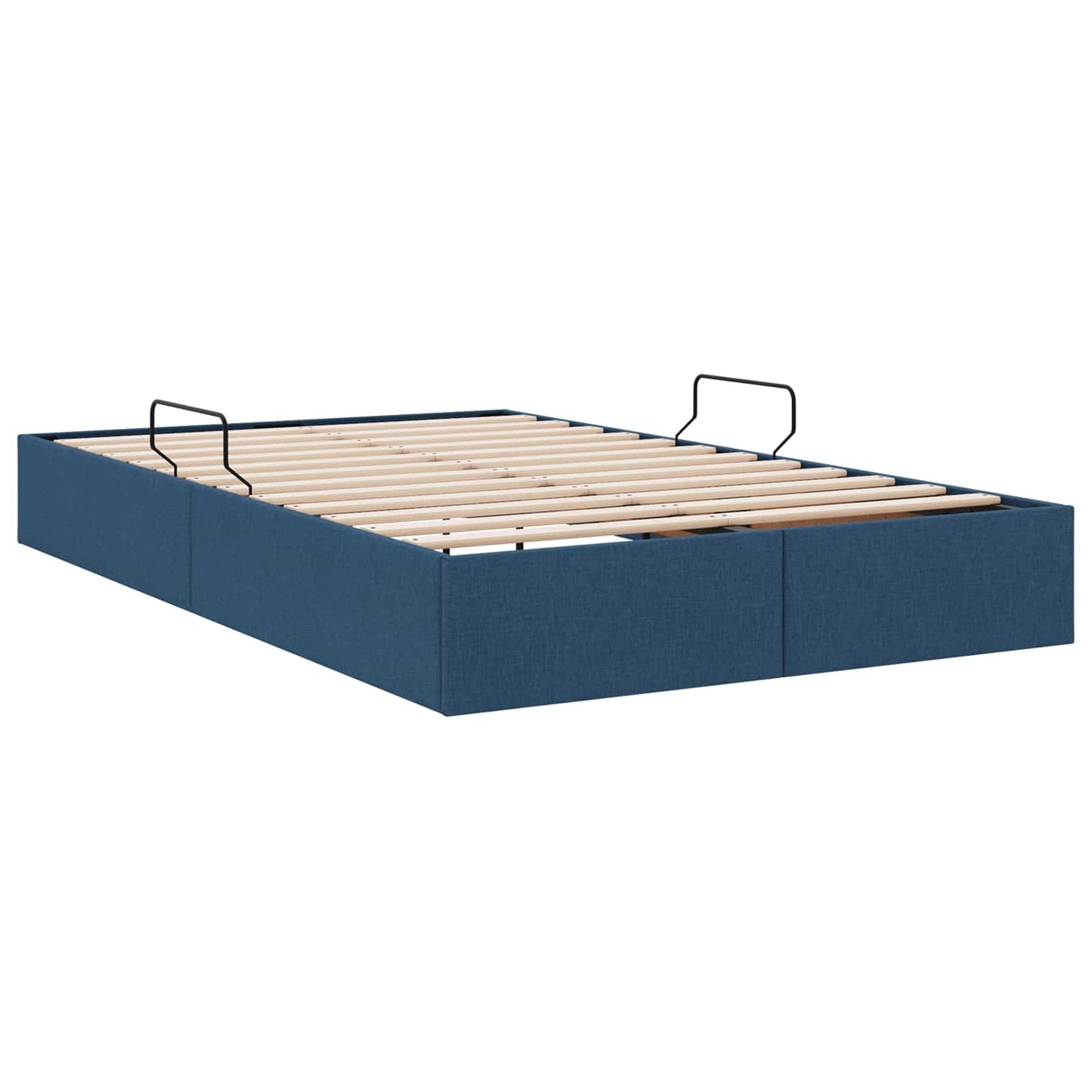 Ottoman Bedframe met opslag Blauw 120 x 200 cm Stof