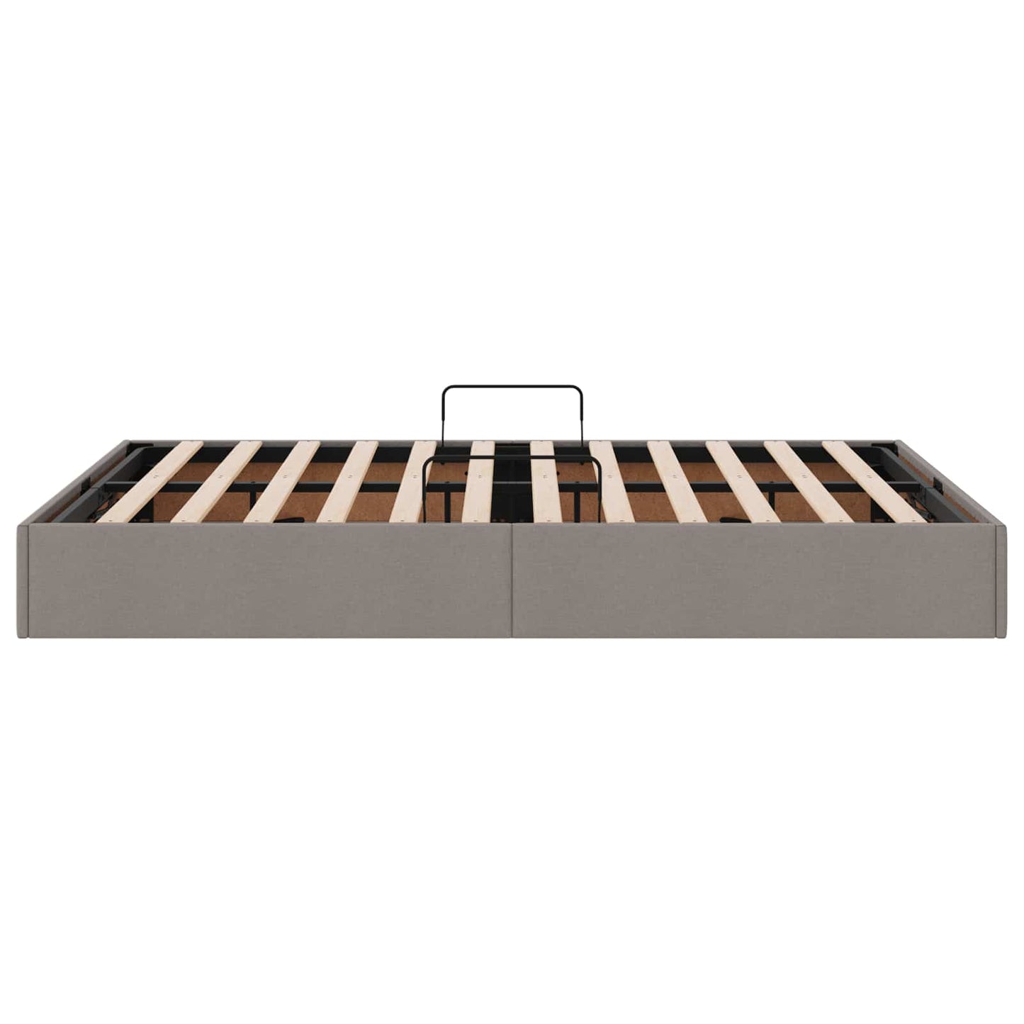 Ottoman Bedframe met opslag Taupe 140 x 190 cm Stof