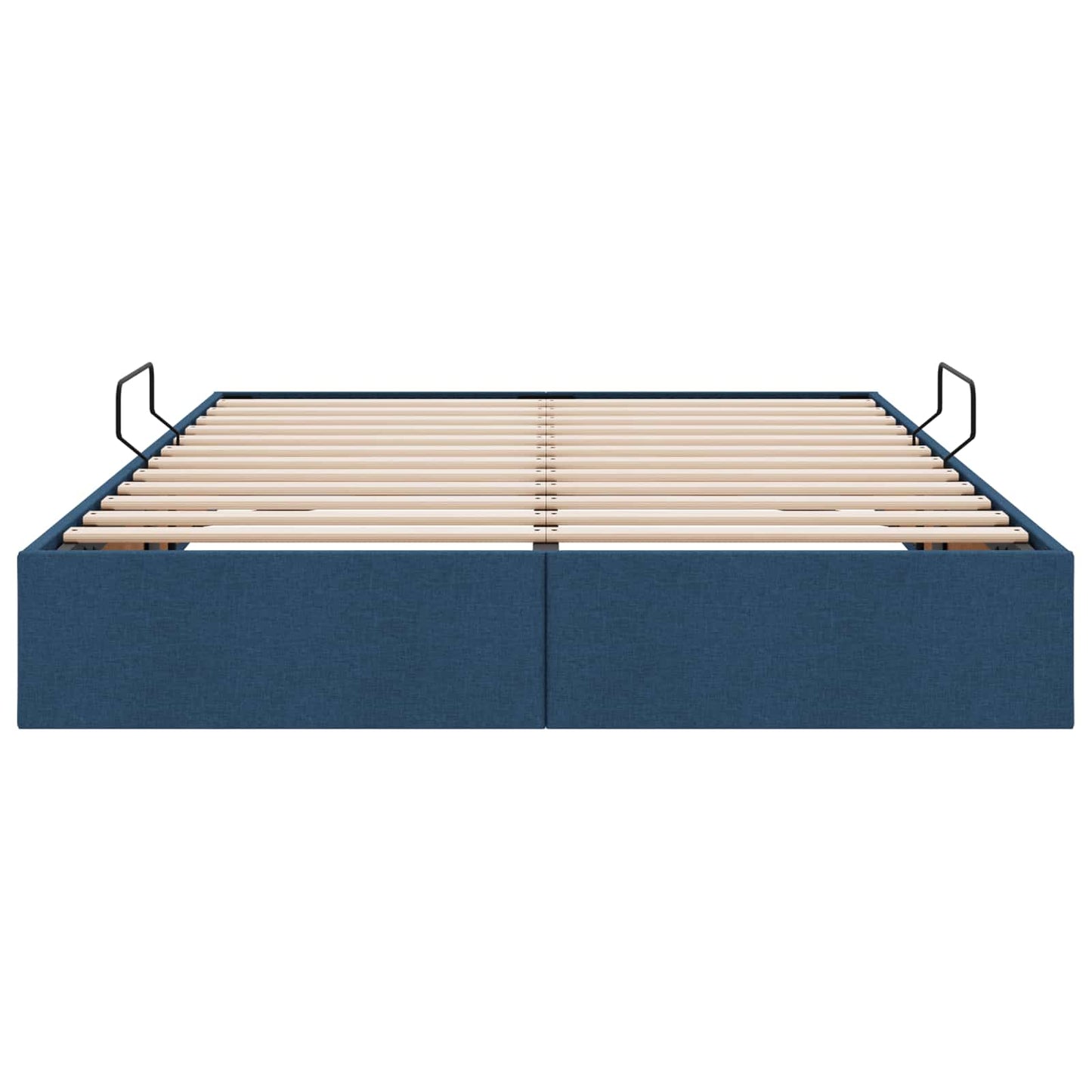 Ottoman Bedframe met opslag Blauw 140 x 190 cm Stof