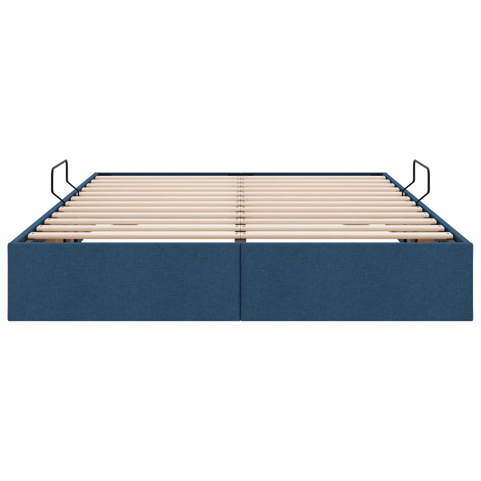 Ottoman Bedframe met opslag Blauw 140 x 190 cm Stof