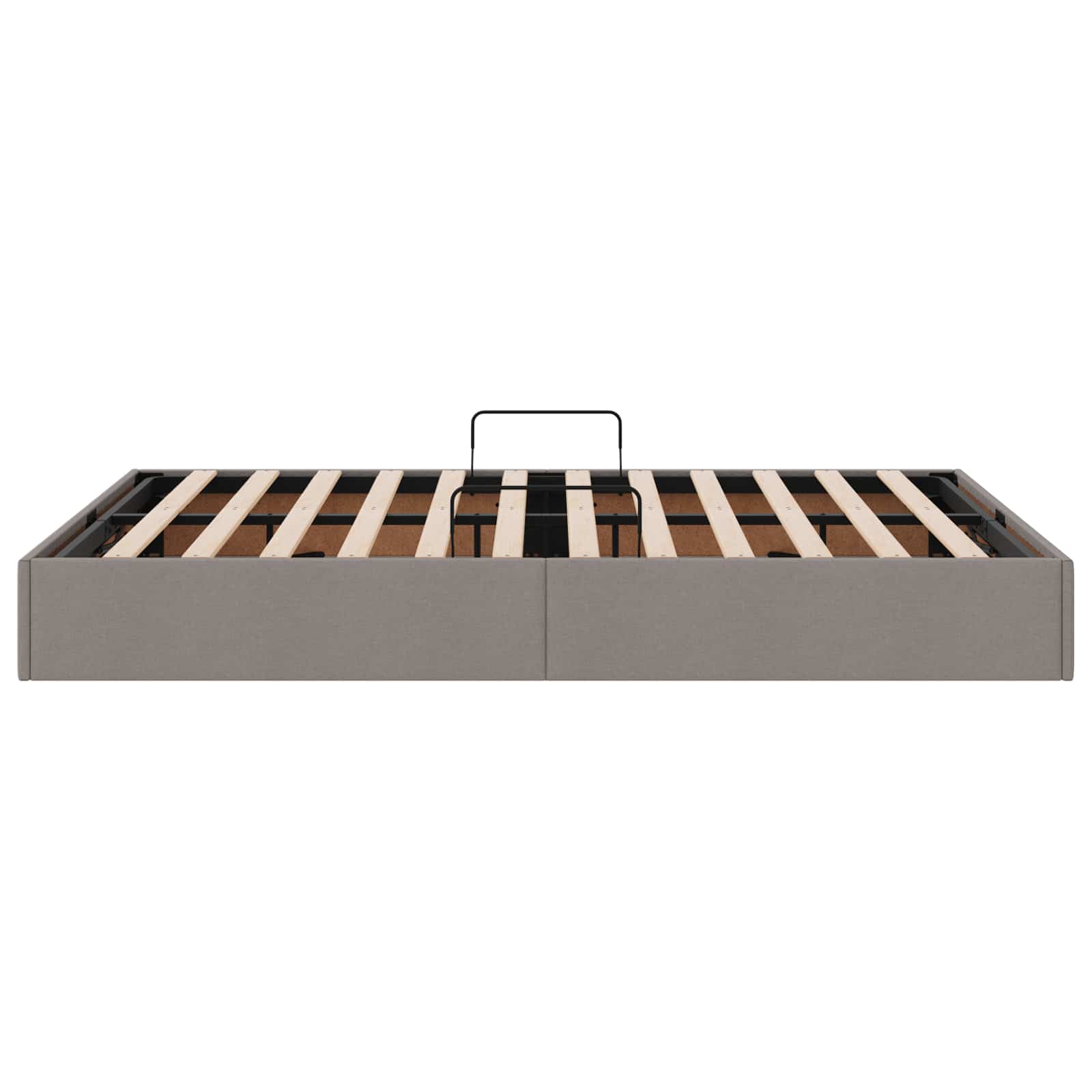Ottoman Bedframe met opslag Taupe 140 x 200 cm Stof
