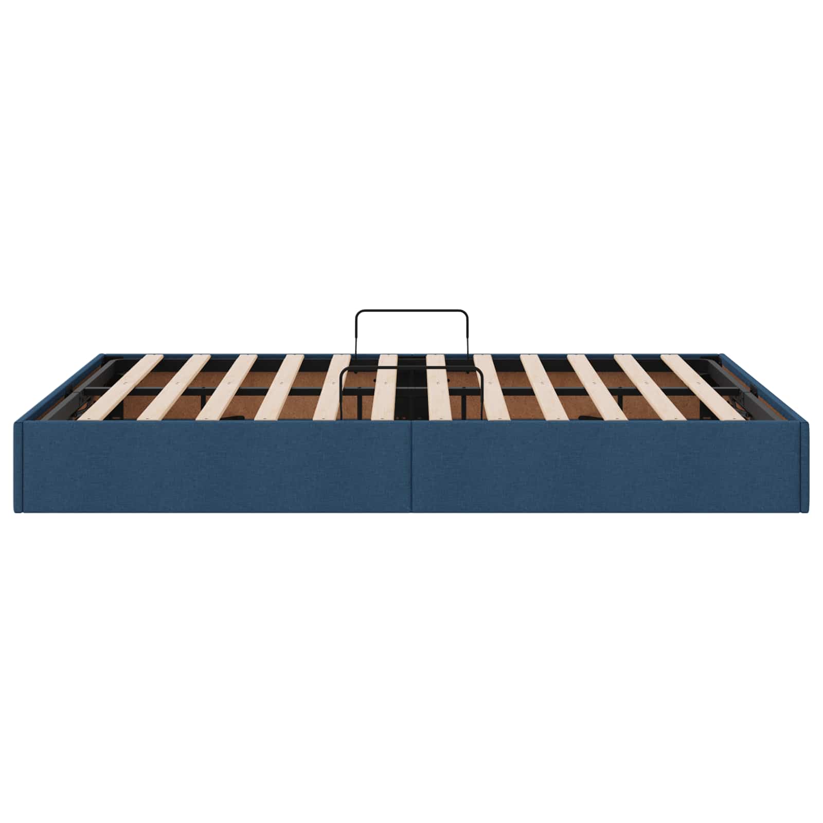 Ottoman Bedframe met opslag Blauw 140 x 200 cm Stof