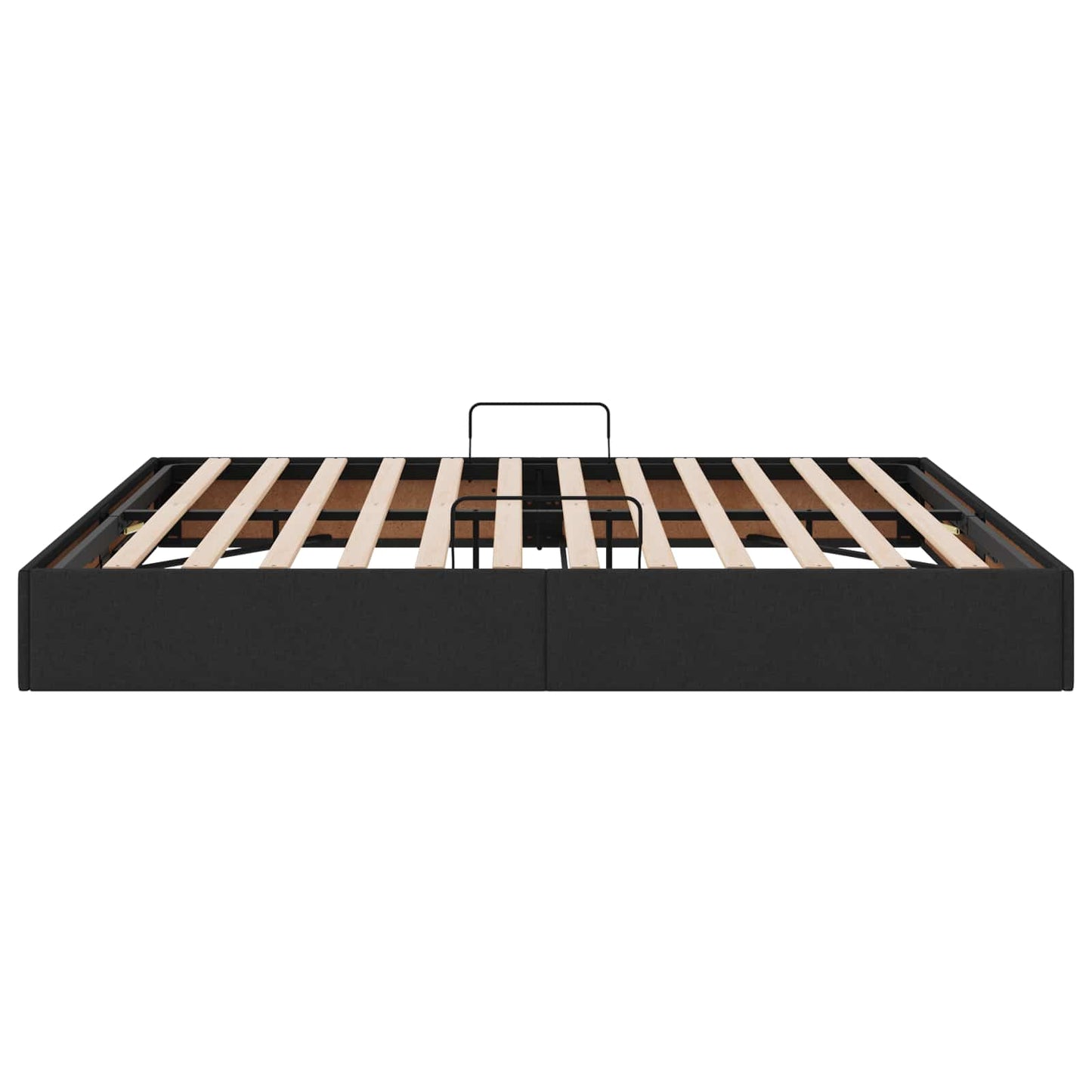 Ottoman Bedframe met opslag Zwart 160 x 200 cm Stof