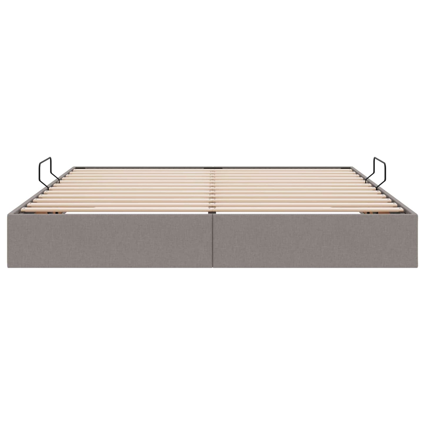 Ottoman Bedframe met opslag Taupe 160 x 200 cm Stof