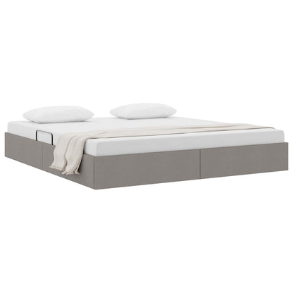 Ottoman Bedframe met opslag Taupe 160 x 200 cm Stof