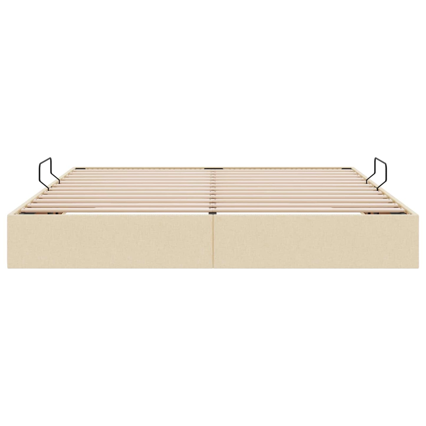 Ottoman Bedframe met opslag Crème 160 x 200 cm Stof
