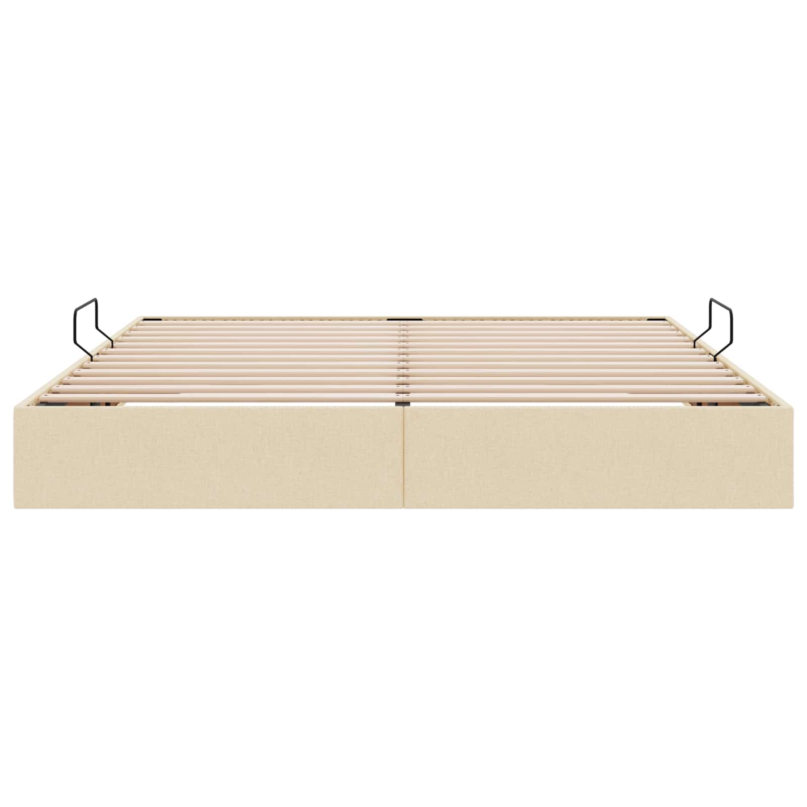 Ottoman Bedframe met opslag Crème 160 x 200 cm Stof