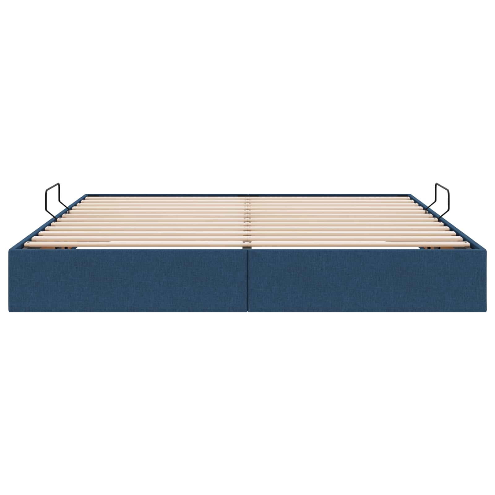 Ottoman Bedframe met opslag Blauw 160 x 200 cm Stof
