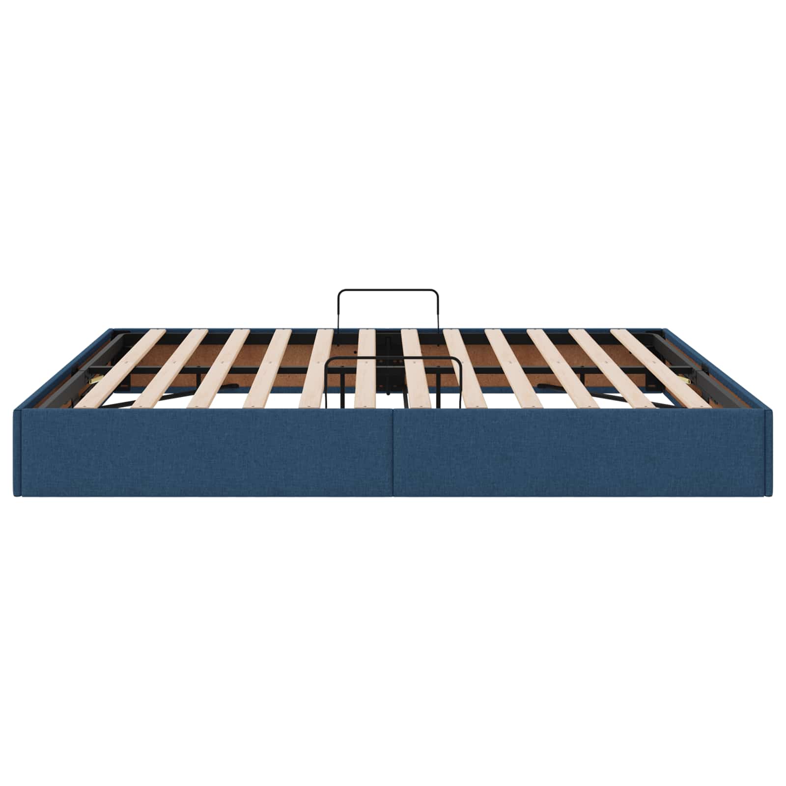 Ottoman Bedframe met opslag Blauw 160 x 200 cm Stof