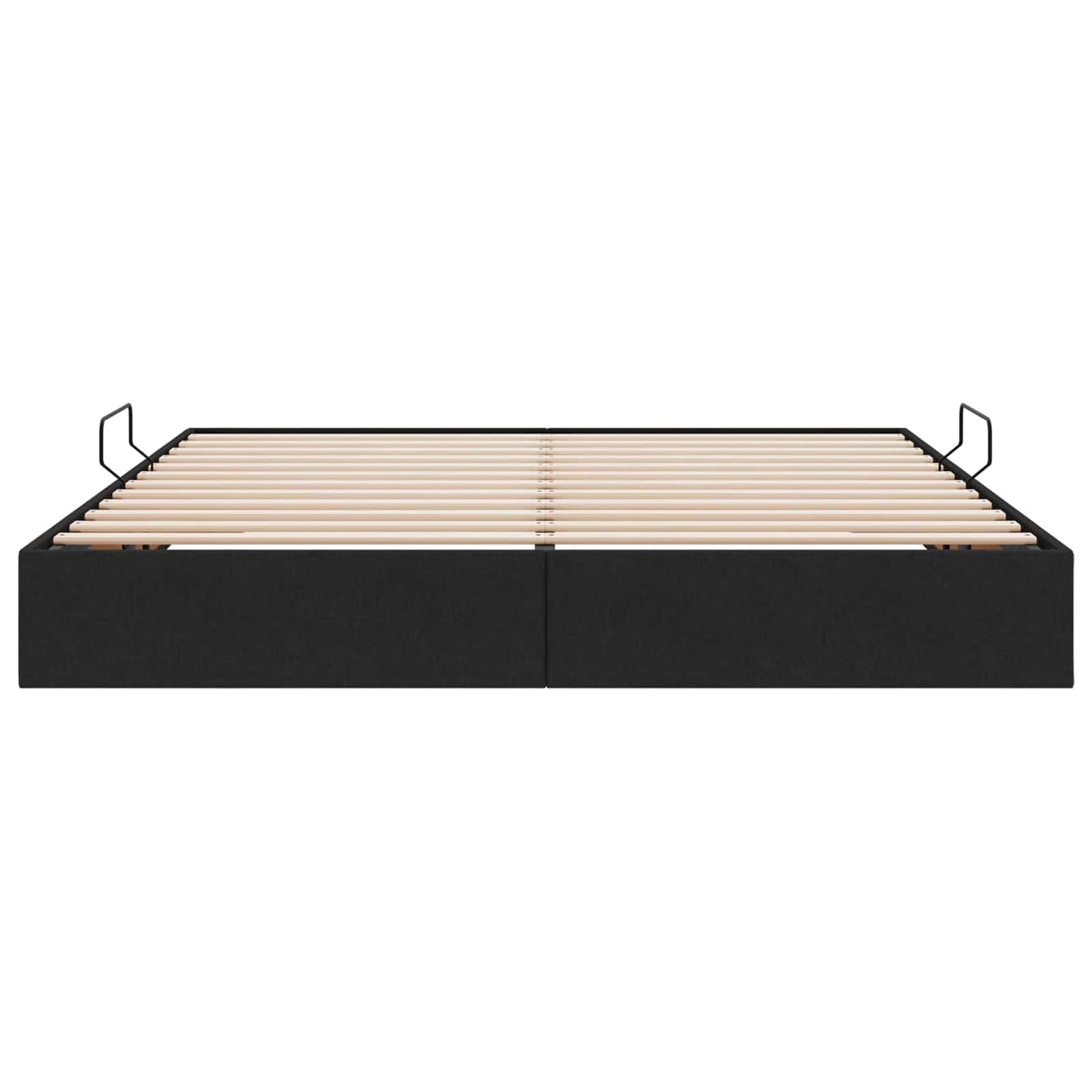 Ottoman Bedframe met opslag Zwart 180 x 200 cm Stof