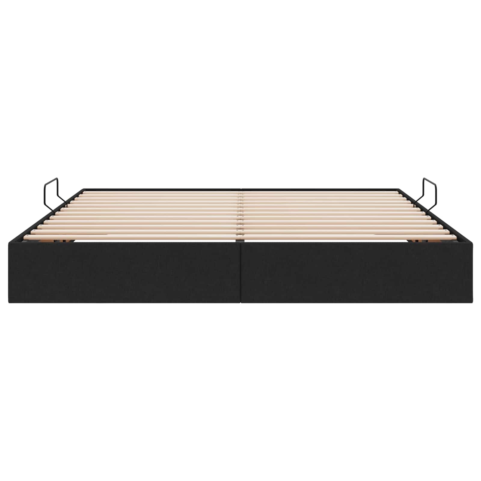 Ottoman Bedframe met opslag Zwart 180 x 200 cm Stof