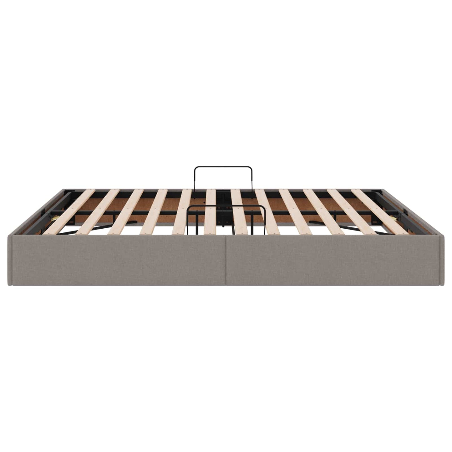 Ottoman Bedframe met opslag Taupe 180 x 200 cm Stof