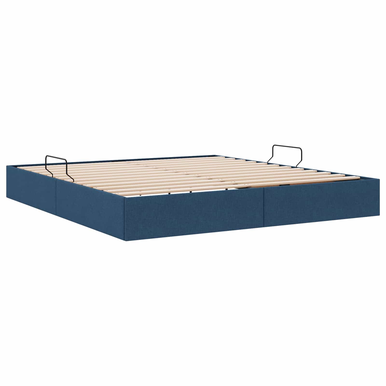 Ottoman Bedframe met opslag Blauw 180 x 200 cm Stof