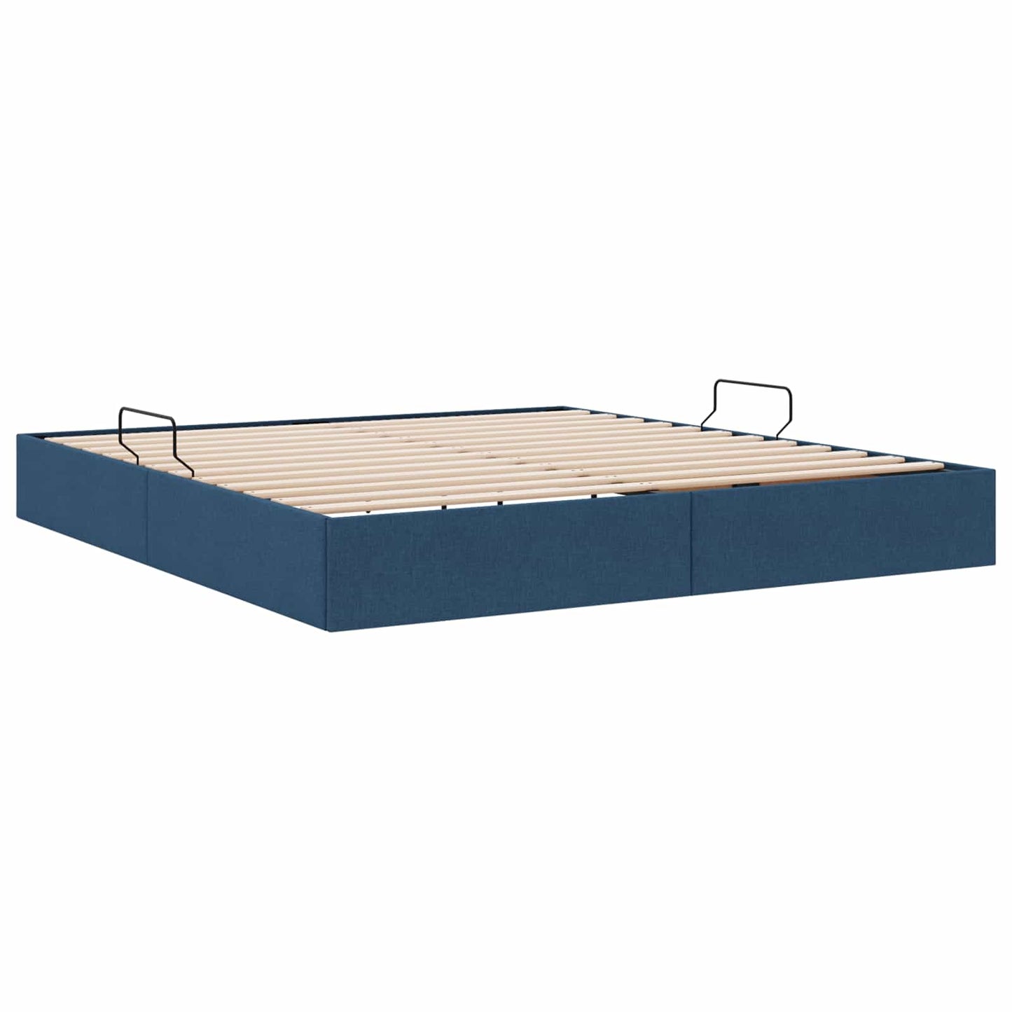 Ottoman Bedframe met opslag Blauw 180 x 200 cm Stof
