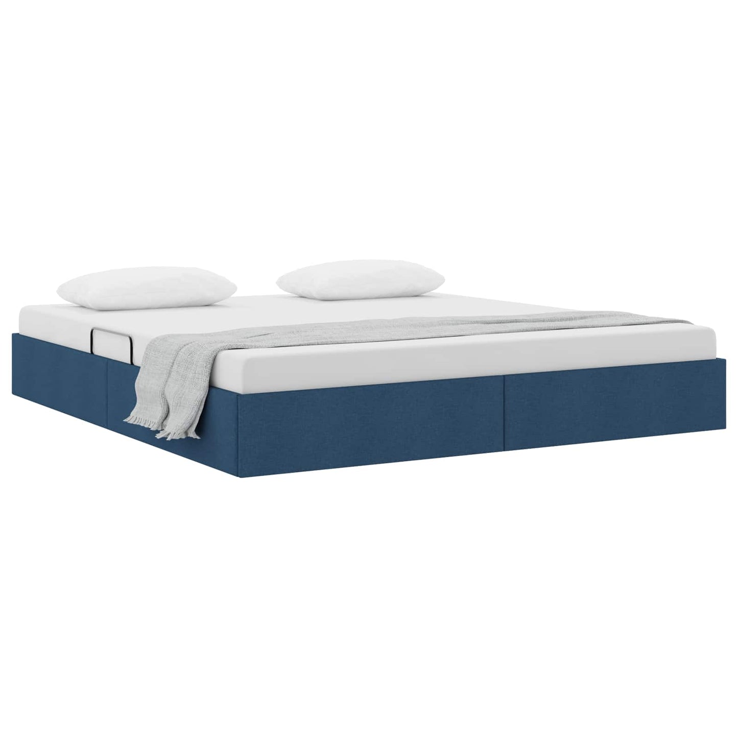 Ottoman Bedframe met opslag Blauw 180 x 200 cm Stof