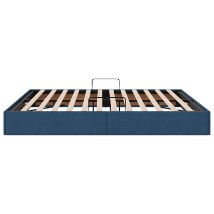Ottoman Bedframe met opslag Blauw 180 x 200 cm Stof