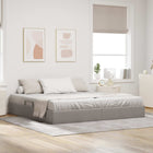 Ottoman Bedframe met opslag Taupe 200 x 200 cm Stof
