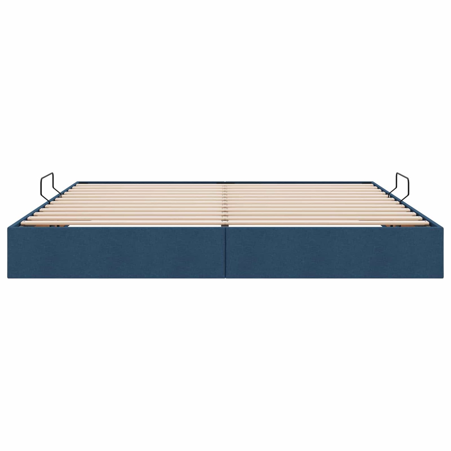 Ottoman Bedframe met opslag Blauw 200 x 200 cm Stof