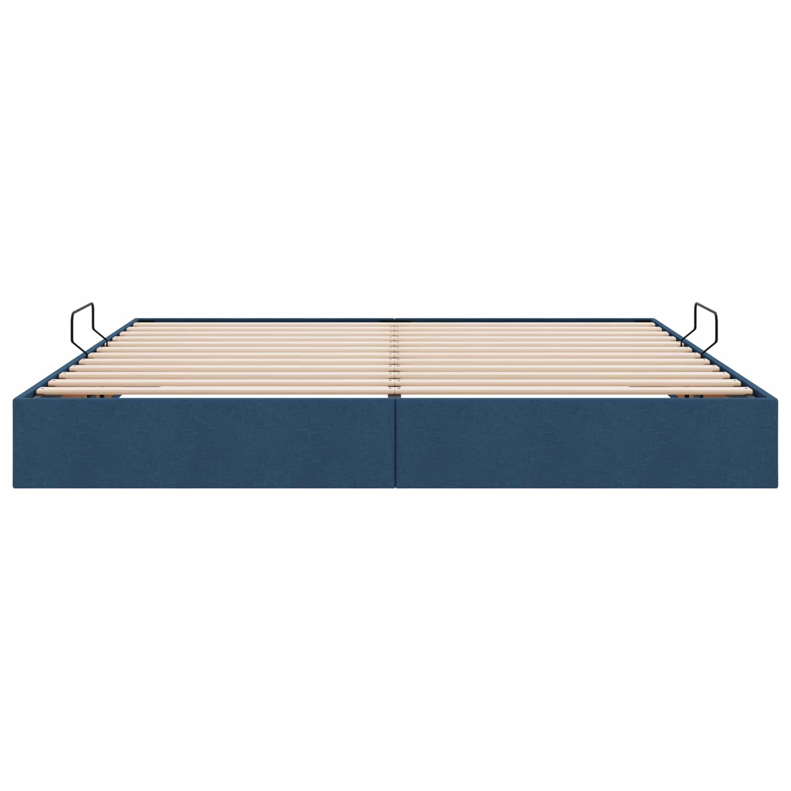 Ottoman Bedframe met opslag Blauw 200 x 200 cm Stof