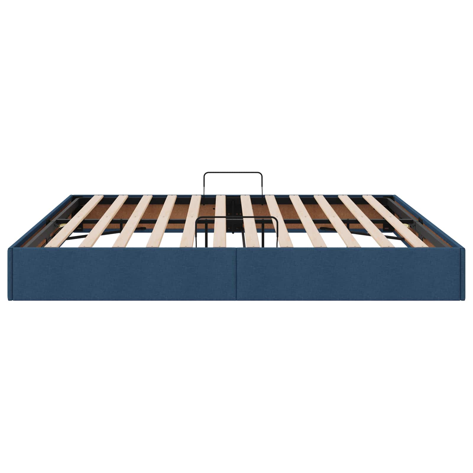Ottoman Bedframe met opslag Blauw 200 x 200 cm Stof