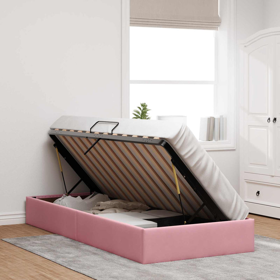 Ottoman Bedframe met Opslag met opslag Fluweel