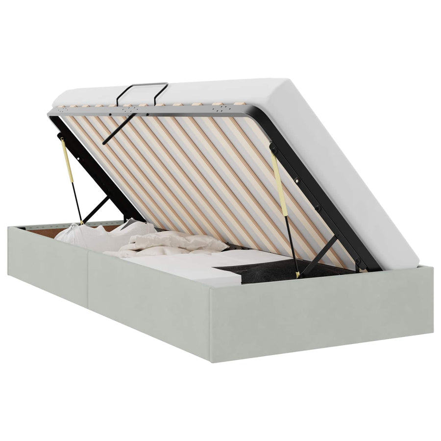 Ottoman Bedframe met Opslag met opslag Fluweel
