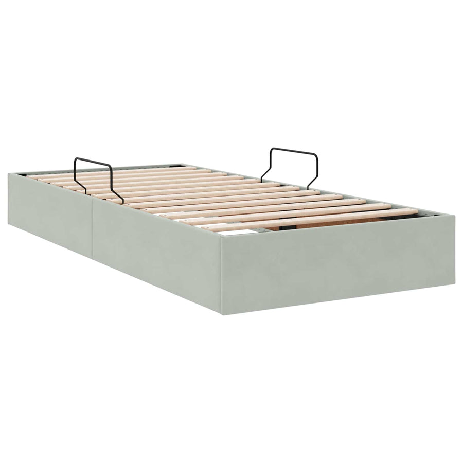 Ottoman Bedframe met Opslag met opslag Fluweel
