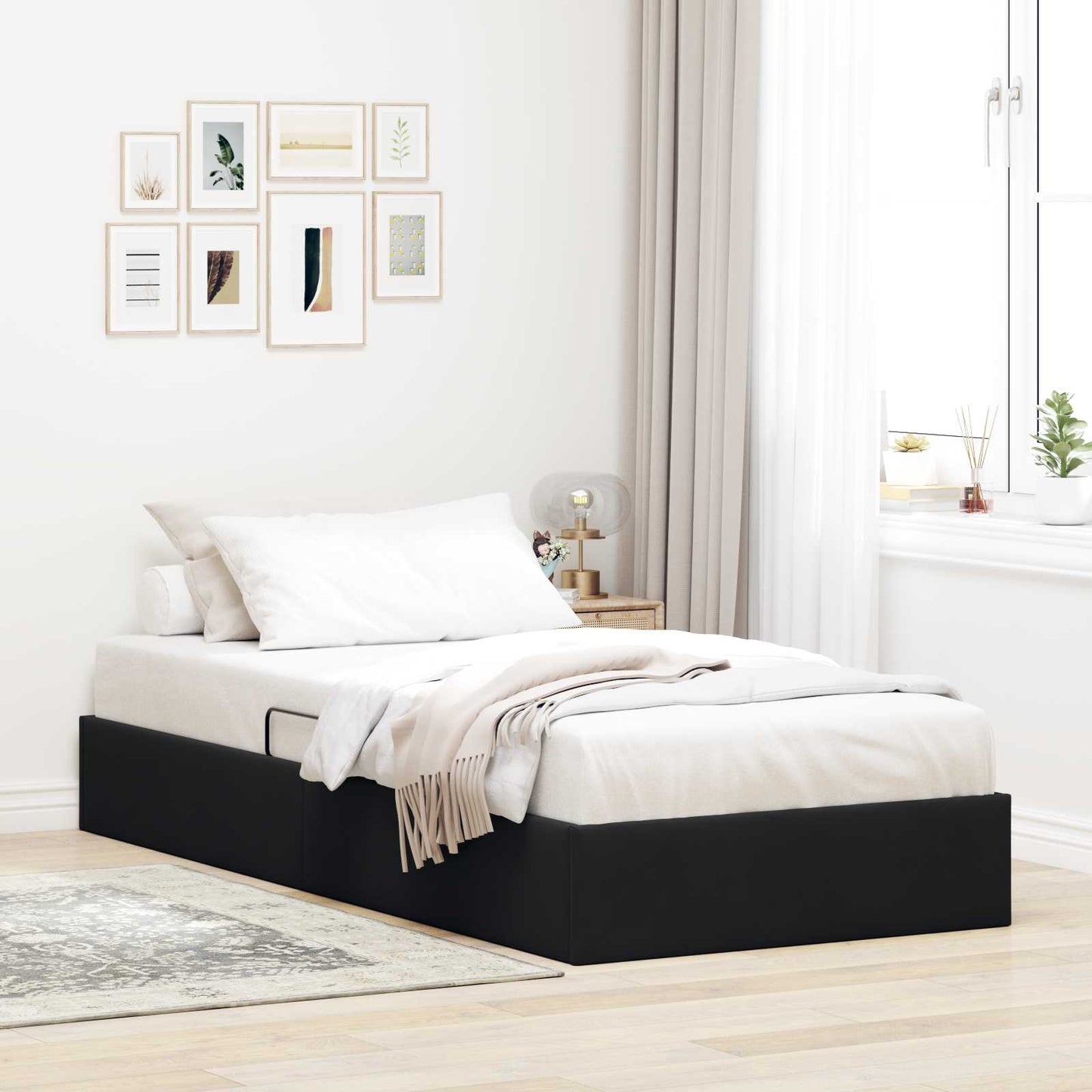Ottoman Bedframe met Opslag met opslag Fluweel