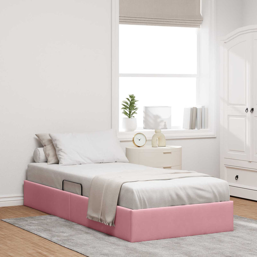 Ottoman Bedframe met Opslag met opslag Fluweel