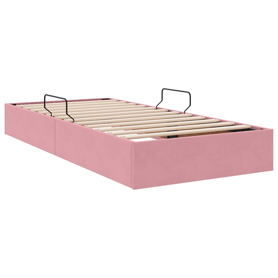 Ottoman Bedframe met Opslag met opslag Fluweel