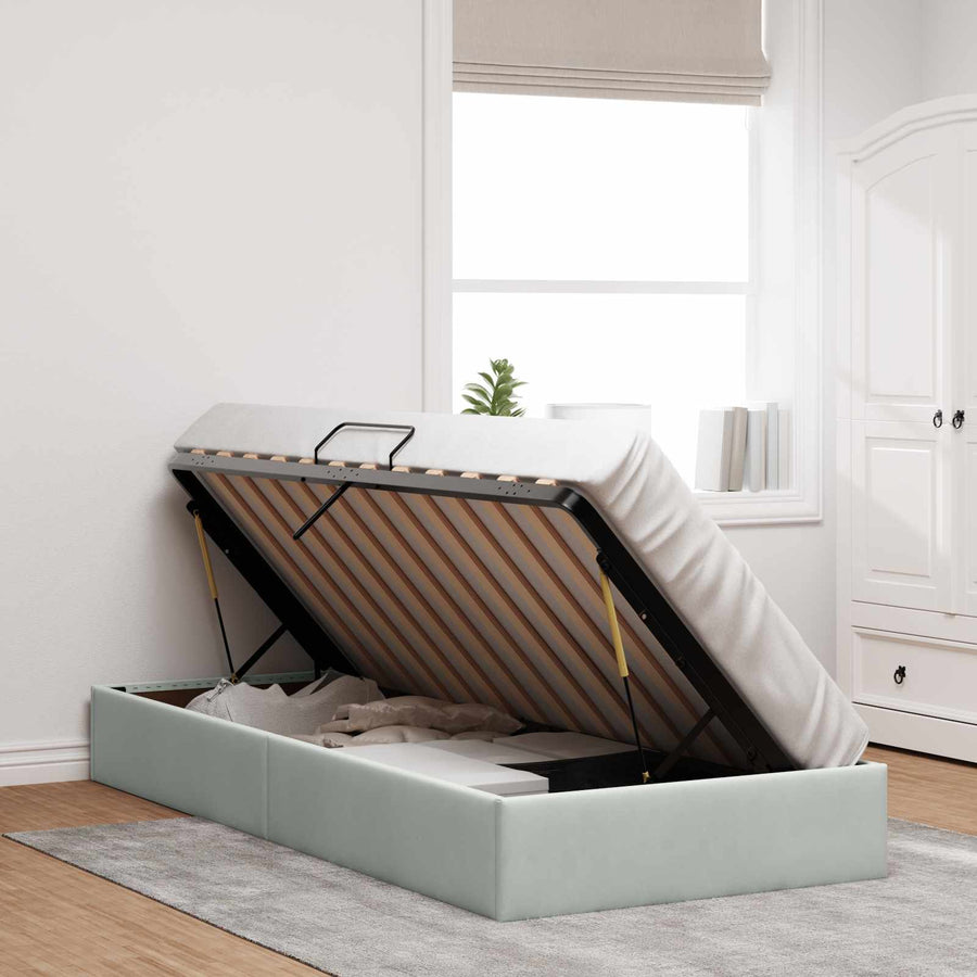 Ottoman Bedframe met Opslag met opslag Fluweel