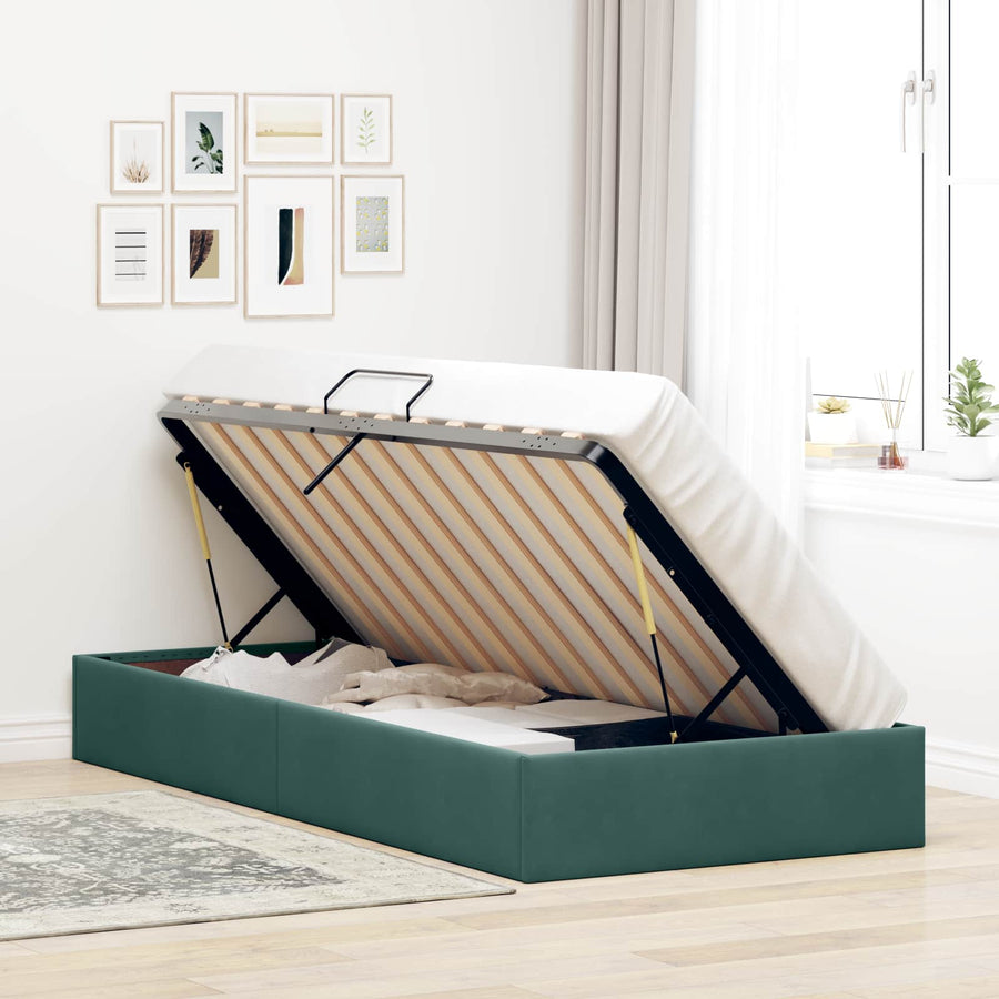Ottoman Bedframe met Opslag met opslag Fluweel