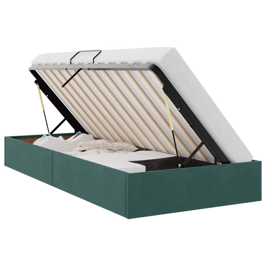 Ottoman Bedframe met Opslag met opslag Fluweel