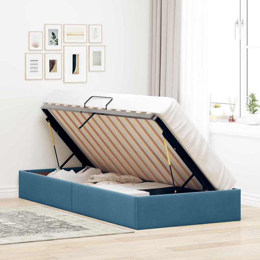 Ottoman Bedframe met Opslag met opslag Fluweel