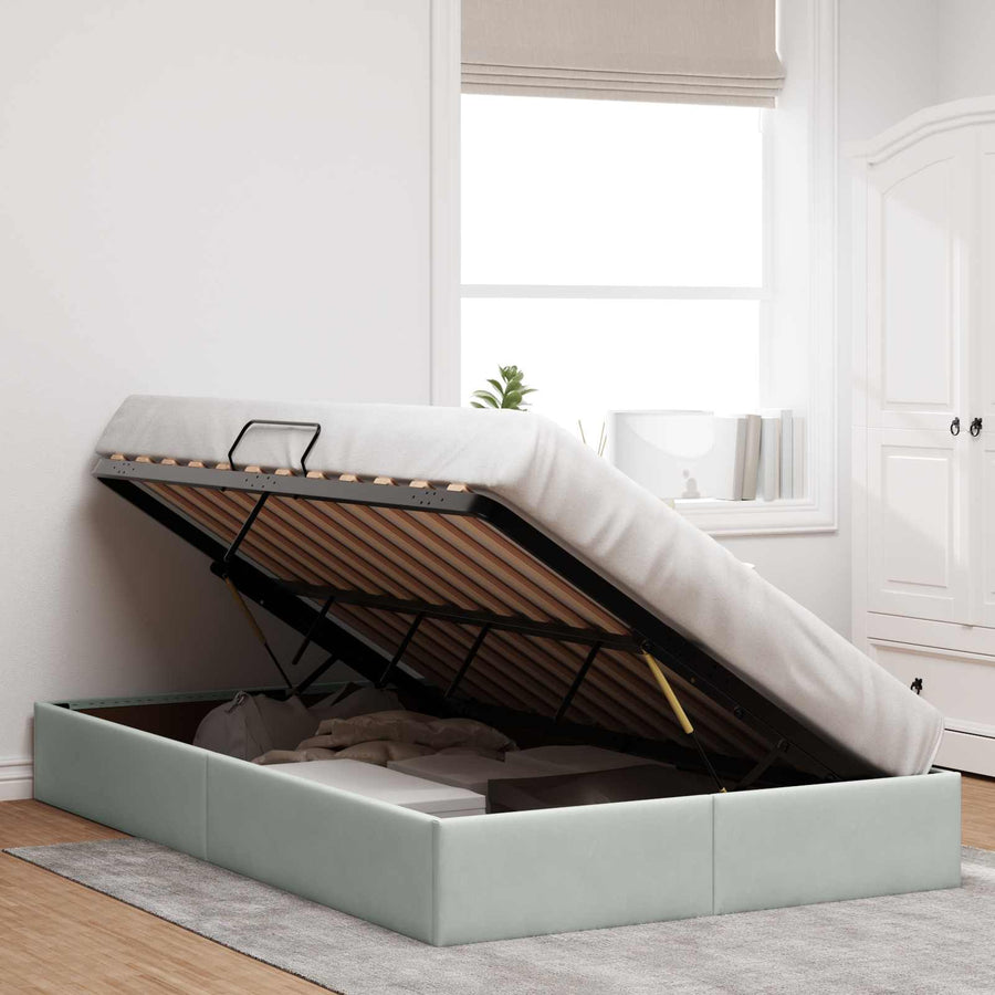 Ottoman Bedframe met Opslag met opslag Fluweel