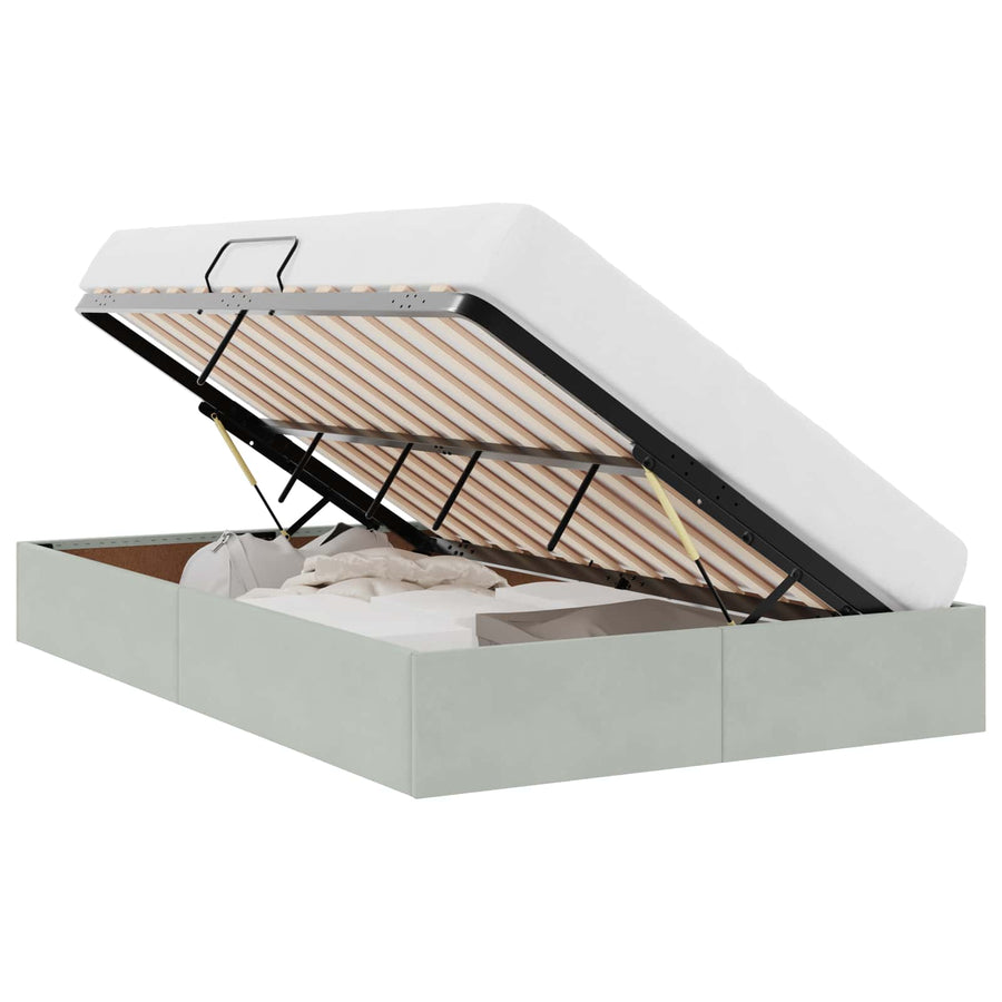 Ottoman Bedframe met Opslag met opslag Fluweel