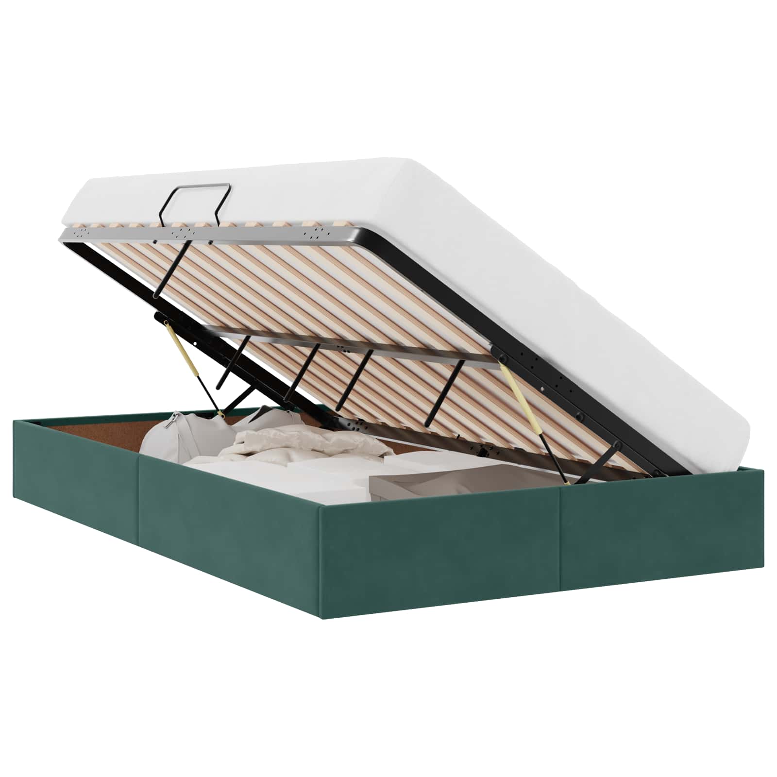 Ottoman Bedframe met Opslag met opslag Fluweel