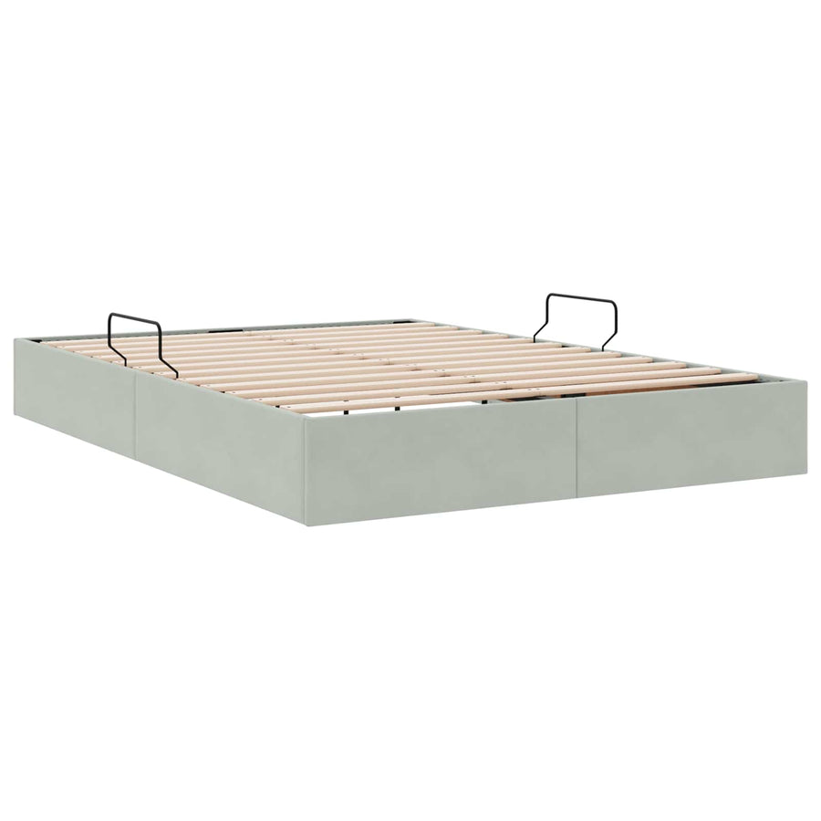 Ottoman Bedframe met Opslag met opslag Fluweel