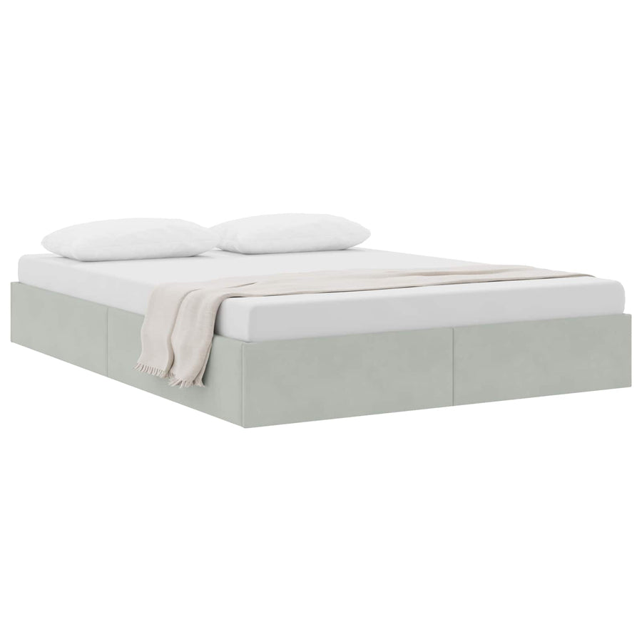 Ottoman Bedframe met Opslag met opslag Fluweel
