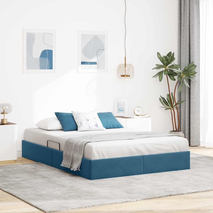Ottoman Bedframe met Opslag met opslag Fluweel